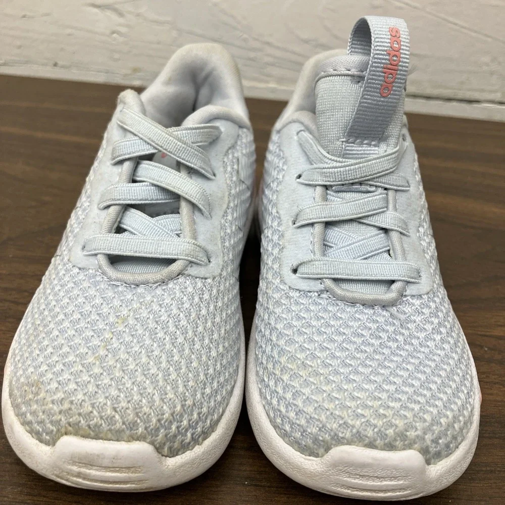 Adidas Racer TR 2.0 Sneakers Slip On Shoes Grey Pink School Toddler Girls 6K